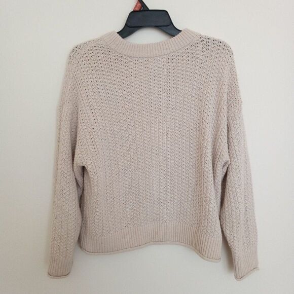 Universal Thread Waffle Knit Pullover Sweater Beige Size Small - Picture 4 of 7